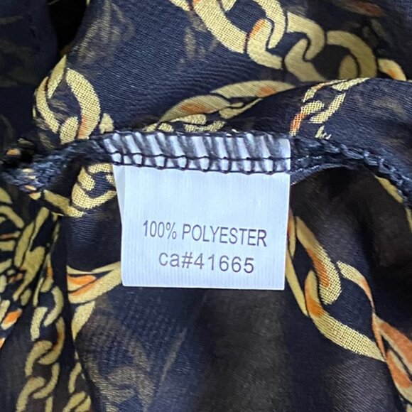 Candy Couture (Size L) Shear Chain Pattern Cropped Blouse - Picture 5 of 6